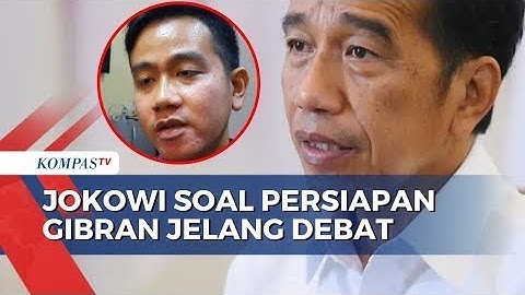 Jokowi Jawab soal Persiapan Gibran Jelang Debat Cawapres