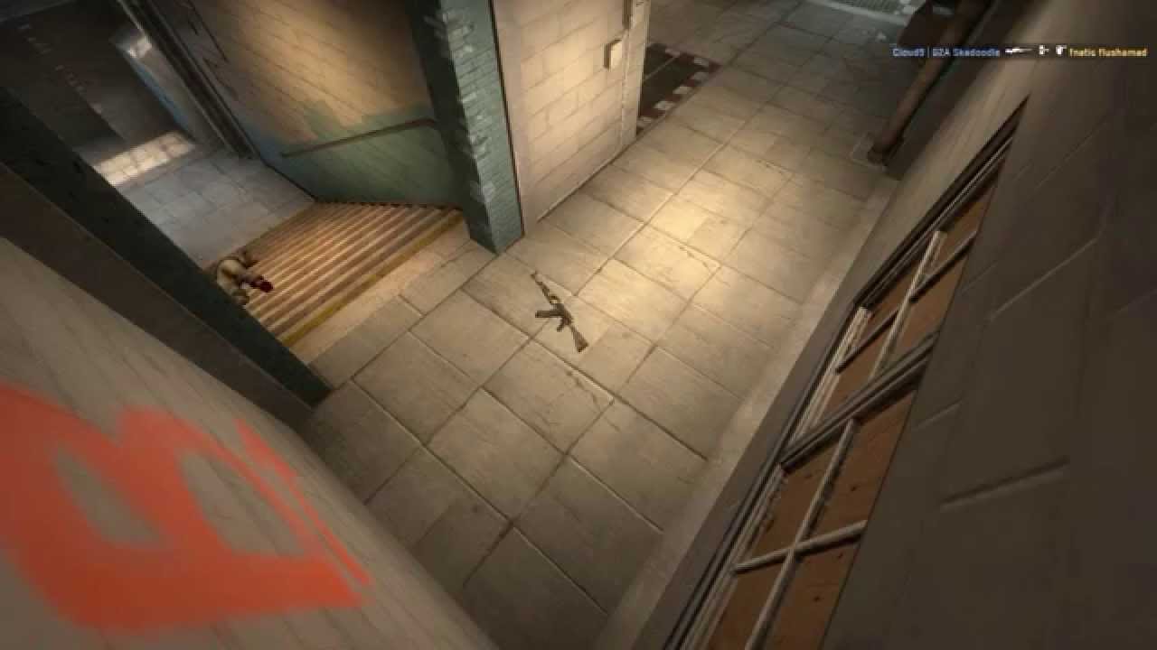 CS:GO - C9 Skadoodle INSANE WALLBANG on flusha @DH Valencia 2015