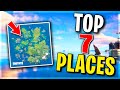 Top 7 BEST Places to Land For LOOT and EASY WINS.. Fortnite Season 3
