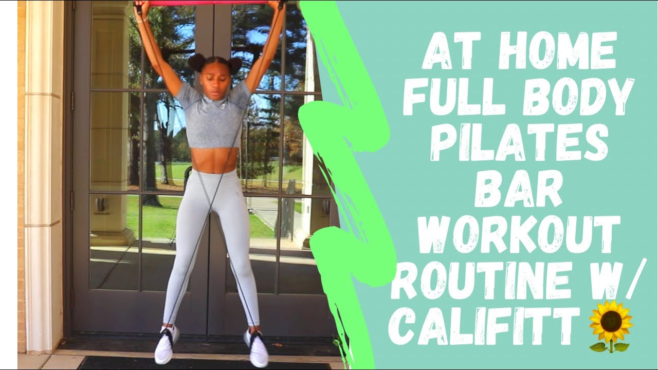 At home full body pilates bar workout routine ! 