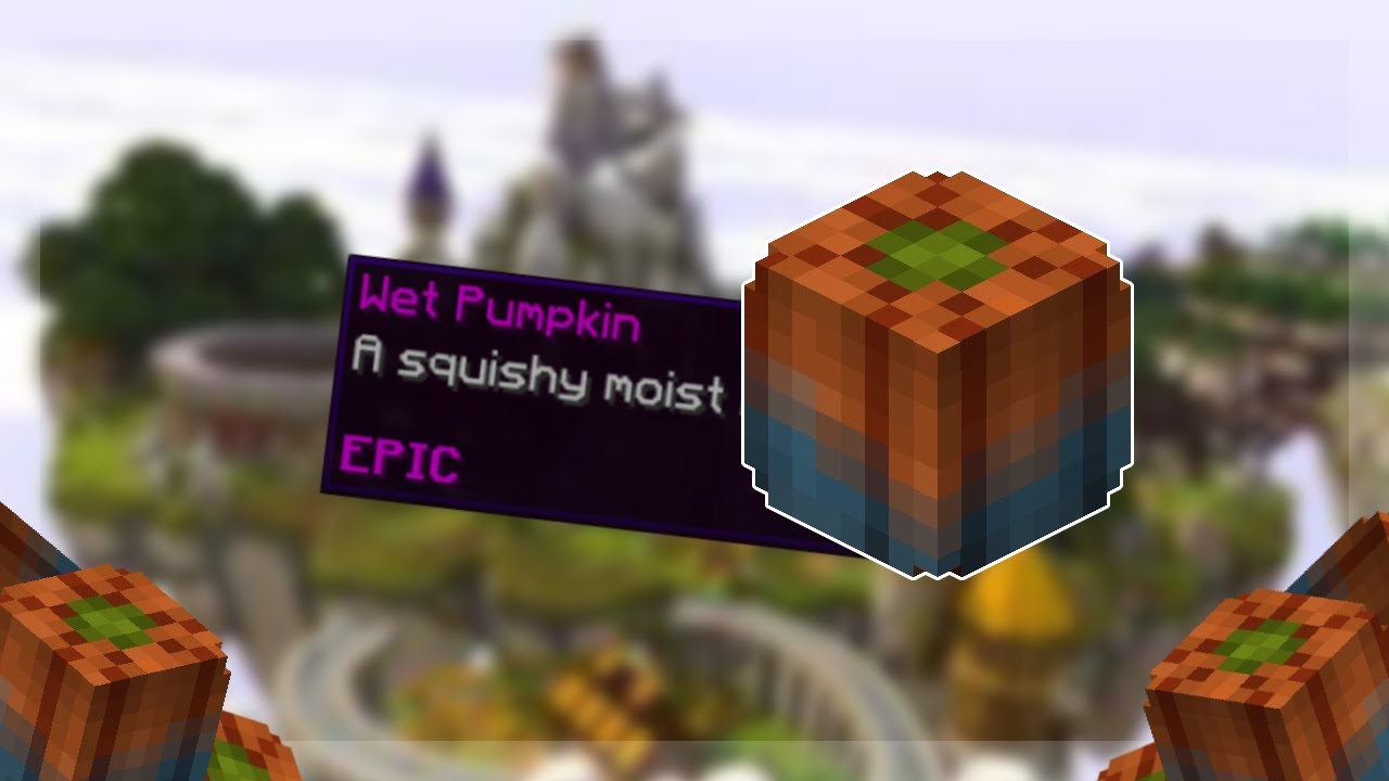 HOW TO GET WET PUMPKIN? Hypixel Skyblock YouTube