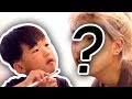 my 4 year old son does my makeup challenge