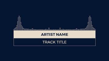 Music Visualizer Demo - Text Box Mirrored Ascending Bar Spectrum | Tuneform