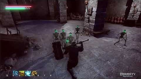 More Dwarven Mallet Fight Testing - HEREDITY - A Solo Dev Action RPG
