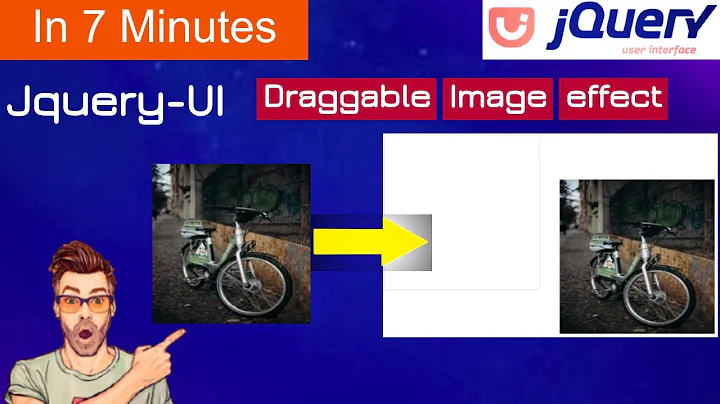 coding jquery ui image draggable effect|draggable image using mouse|drag image| jquery ui effects