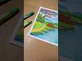 OIL PASTEL DRAWING - Menggambar menggunakan oil pastel Titi isi 12 #art