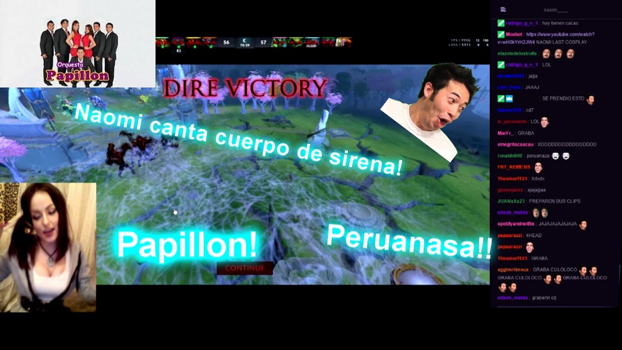 NAOMI canta CUERPO DE SIRENA en TWITCH - YouTube