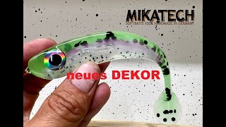 MIKATECH Real Shad 15cm Regenbogenforelle NEU im Shop - Gummifische von Hand gegossen!