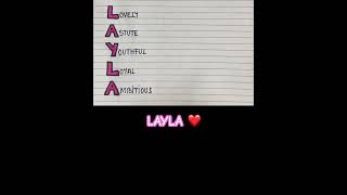 Meaning of the name LAYLA #meaning #name #layla