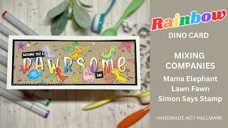 Mixing Companies | Rainbow Dino Card | 2023