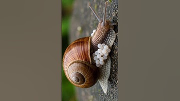 Snails lay eggs - a miracle of nature🥰 #snails