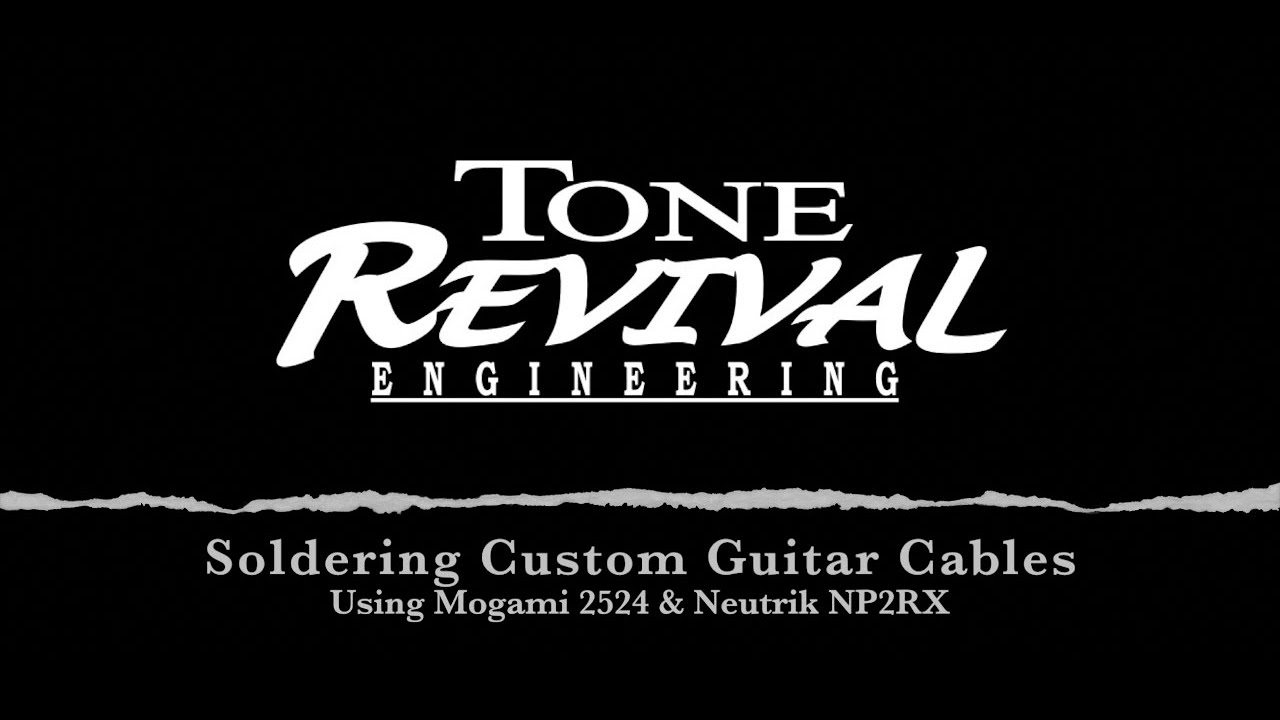 How to Solder Guitar Cables using Mogami 2524 and Neutrik NP2RX Right