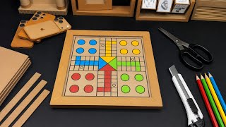 Ludo Board Making with Cardboard || How to Make Ludo Board  screenshot 5