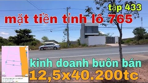 MẶT TIỀN ĐƯỜNG TL765 SÁT KCN ĐÔNG IN ,KINH DOANH BUÔN BÁN HOẶC XÂY PHÒNG TRỌ,ĐẦU TƯ SINH LỜI 2TY9