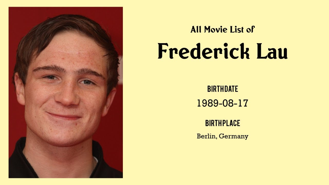 Frederick Lau Movies list Frederick Lau| Filmography of Frederick Lau