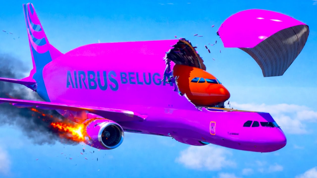 Airplane Loses Front Section And Makes Emergency Landing At The Airfield | GTA 5