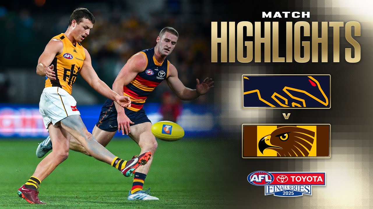 Adelaide Crows v Hawthorn Highlights | Semi Final, 2025 | AFL