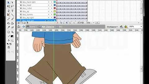 Flash Animation Tutorial - Character Walk Cycle Part-3