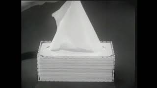 Retro Scotties Facial Tissue New Magic Oval Box Commercial 60s