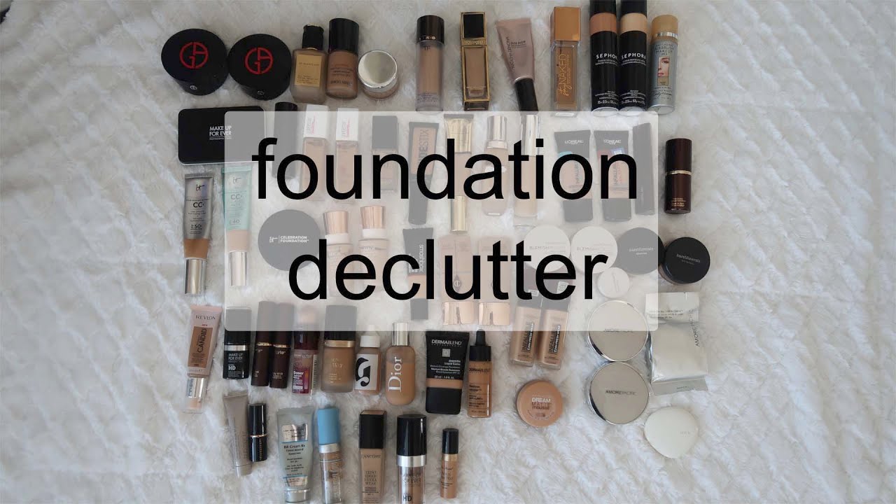 going through almost 60 foundations for a huge declutter 2020