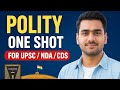 Polity One Shot 2026 | Complete Indian Polity Revision | NCERT + Laxmikanth | UPSC NDA CDS SSC