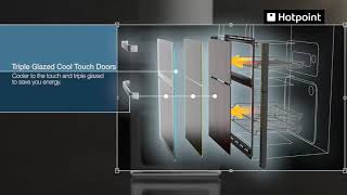 Hotpoint HUD61G 60cm Double Oven Dual Fuel Cooker - Graphite