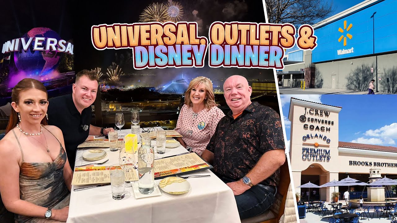 DAY 1 IN ORLANDO 🇺🇸 Disney Surprise, Universal Rides, Outlet Shopping & Fireworks Dining! ☀️ 