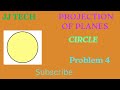 Engineering graphics /GE3251/projection of planes Tamil/Unit 2/ problem 4