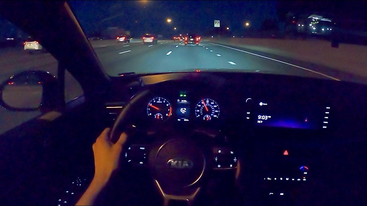 2021 Kia K5 GT-Line AWD - POV Night Drive (Binaural Audio) - YouTube
