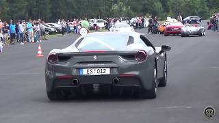 ferrari 488 vs lamborghini ....what a powerfull sound blaster
