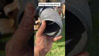 How to fit a 45 degree fitting on a flange