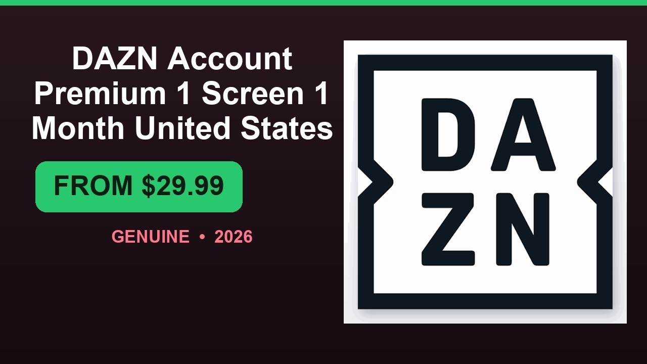 DAZN Account Premium 1 Screen 1 Month United States Key Cheap