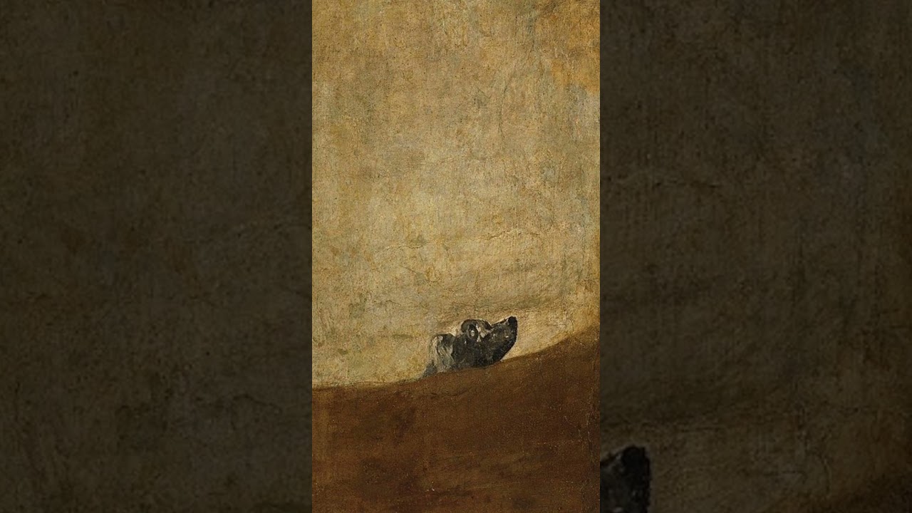 What is Goya's dog watching? 