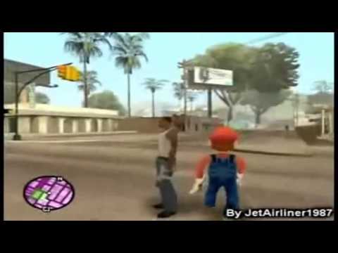 Loquendo - Carl Johnson "CJ" y Mario Bros vs Ballas Y Vagos (GTA San Andreas)
