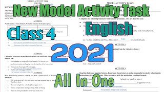 Class 4 new English model activity task, class 4 English model activity task 2021