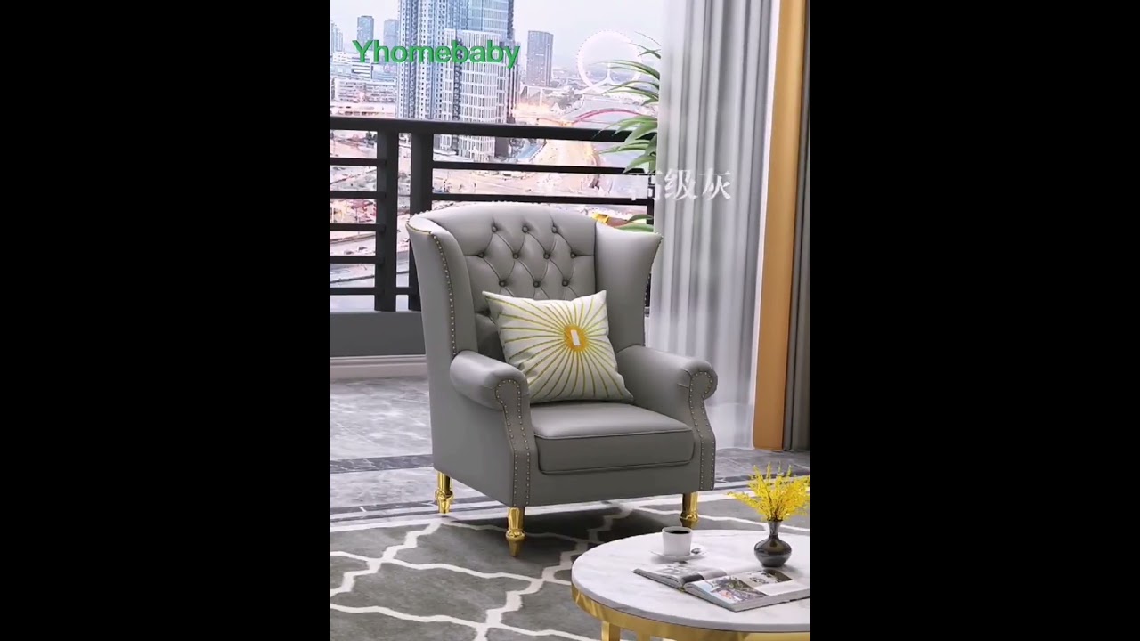 Living Room Lounge Chair Leather Sofa Single Seat