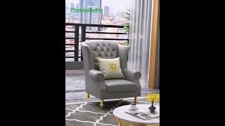 Living Room Lounge Chair Leather Sofa Single Seat