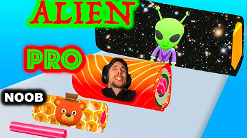 NOOB vs PRO vs HACKER in Sushi Roll 3D