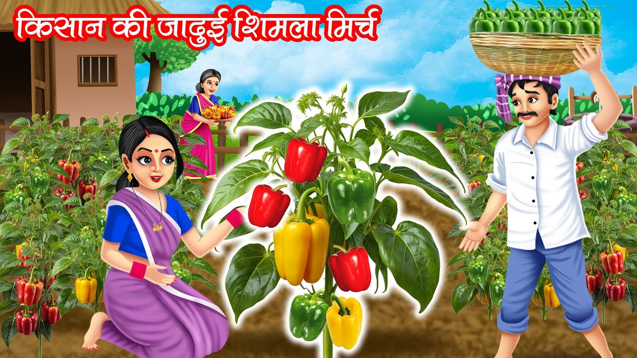 किसान की जादुई शिमला मिर्च | Kisan Ki Jadui Shimla Mirch | Hindi Kahani | Moral Stories | Bedtime