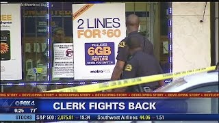 Full Dallas Police - Attempted robber shot by store manager Update