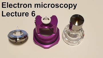 Electron Microscopy - Lecture 6 - Comparison of electron sources