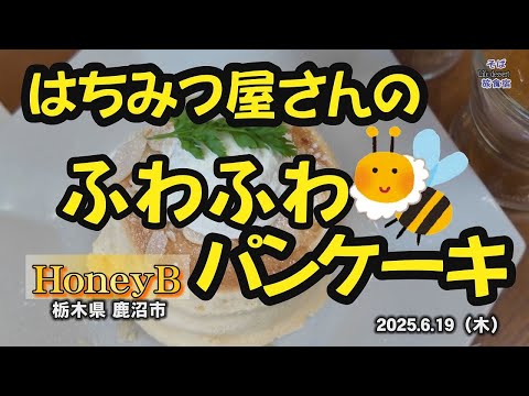 鹿沼・はちみつ】HoneyB ふわふわのパンケーキ 黒田養蜂園 栃木県