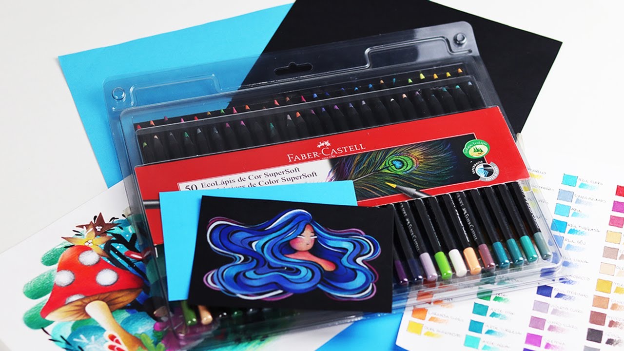 SUPERSOFT FABER CASTELL 50 CORES - RESENHA E DESENHO (2022)