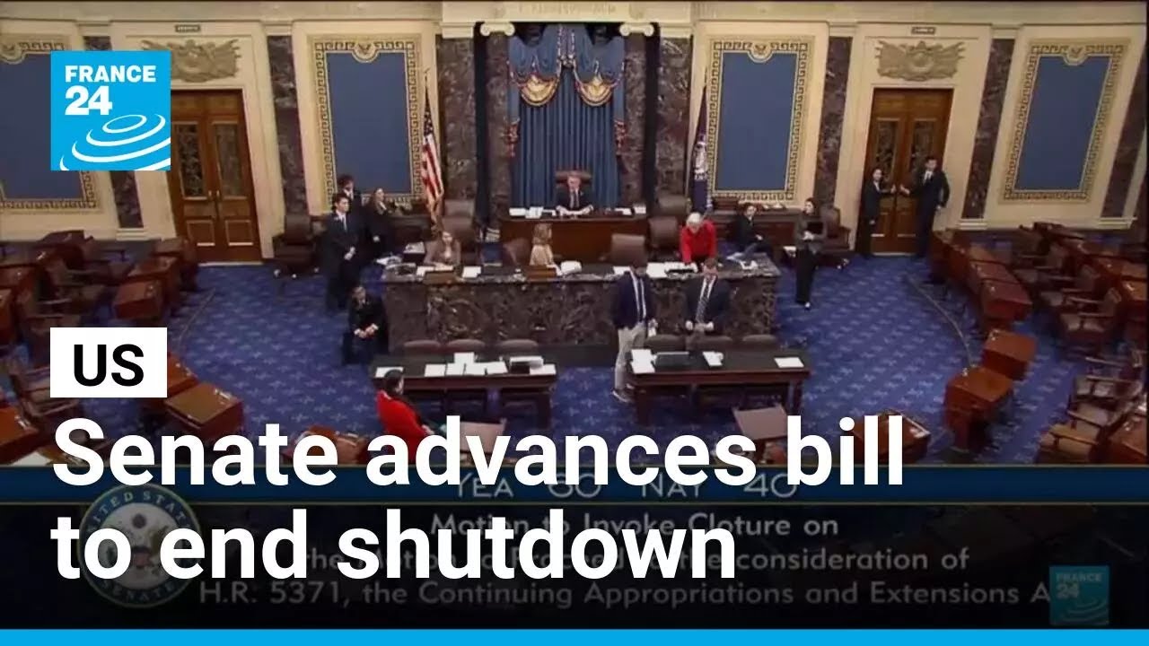 Senate advances bill to end longest shutdown in US history • FRANCE 24 English