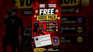 FREE Toxic Hindi Voice Pack in BGMI 😱🔥 | Claim Now Before It’s Gone! #pubg #bgmi #gaming #shorts