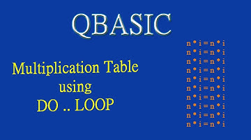 14 Tutorial on Print Multiplication Table using DO LOOP QB (by Technical School)