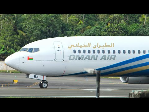 Oman Air WY 224|Boeing 739 (A40-BK)| Taxi &Take off From Cochin International Airport