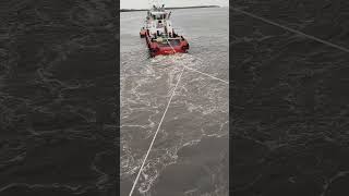 This Rope Is Holding TONS! 😱 Tugboat Towing POV