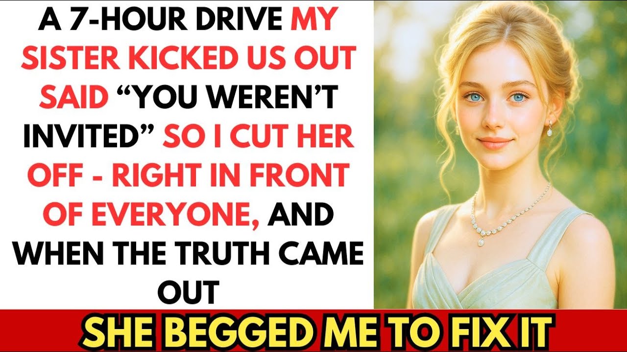 After A 7-Hour Drive In A Snowstorm, My Sister Kicked Me And My Kids Out Of The Family Party . So I