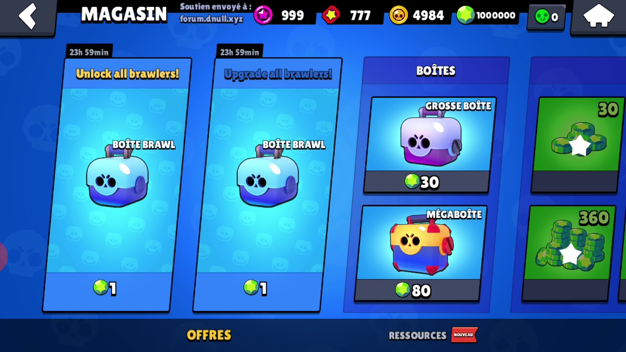 Tuto comment avoir tous les brawleur et les pouvoir star sur le serveur